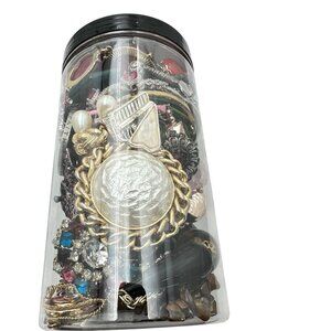 Mystery Jewelry Jar #1036 Wearable Quality Pieces 2lbs Necklace Bracelet Earring